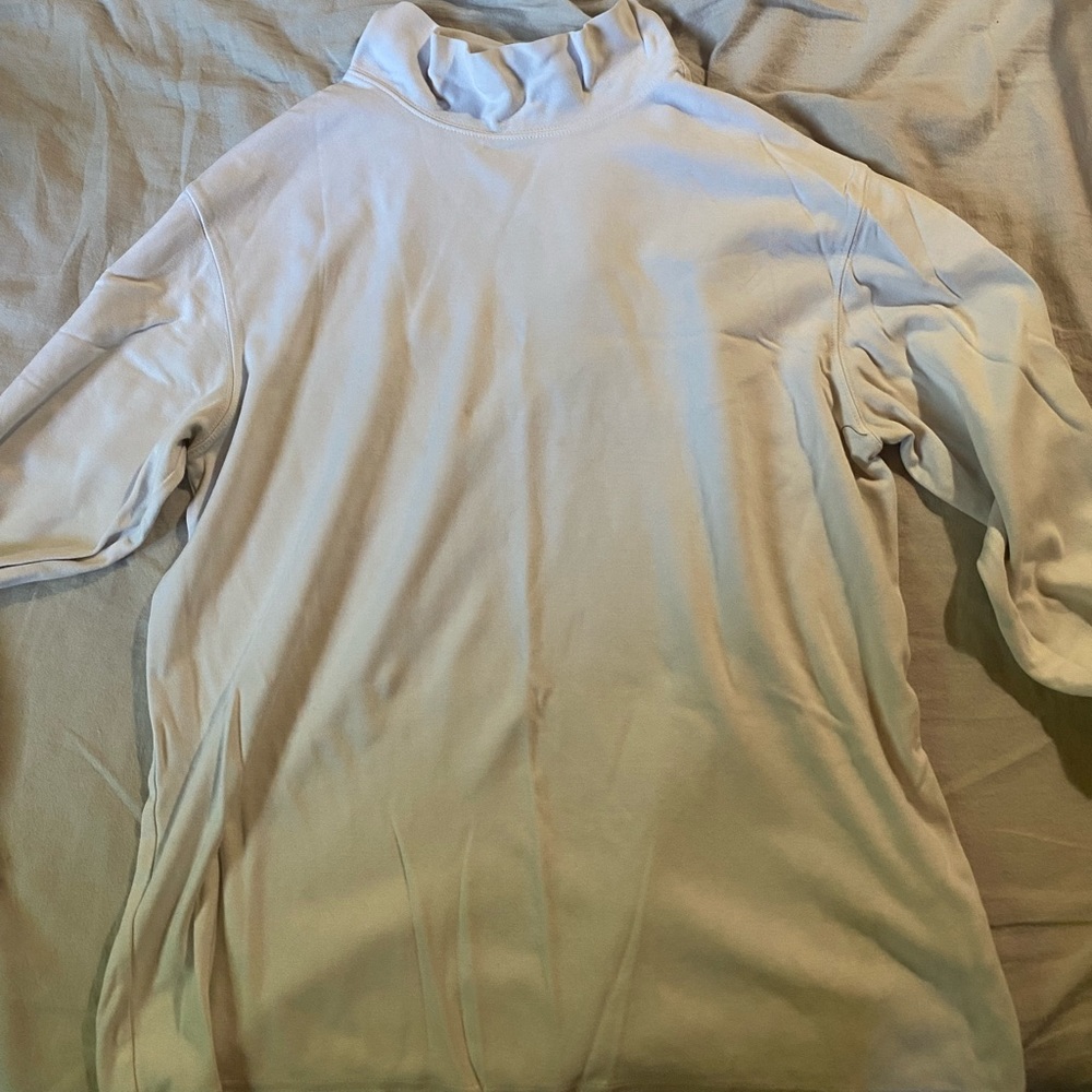 LL Bean Plain White Turtleneck